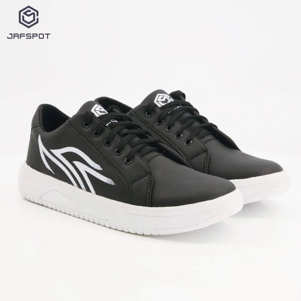 JAFSPOT Black Sports Sneakers – Built for Style & Comfort
