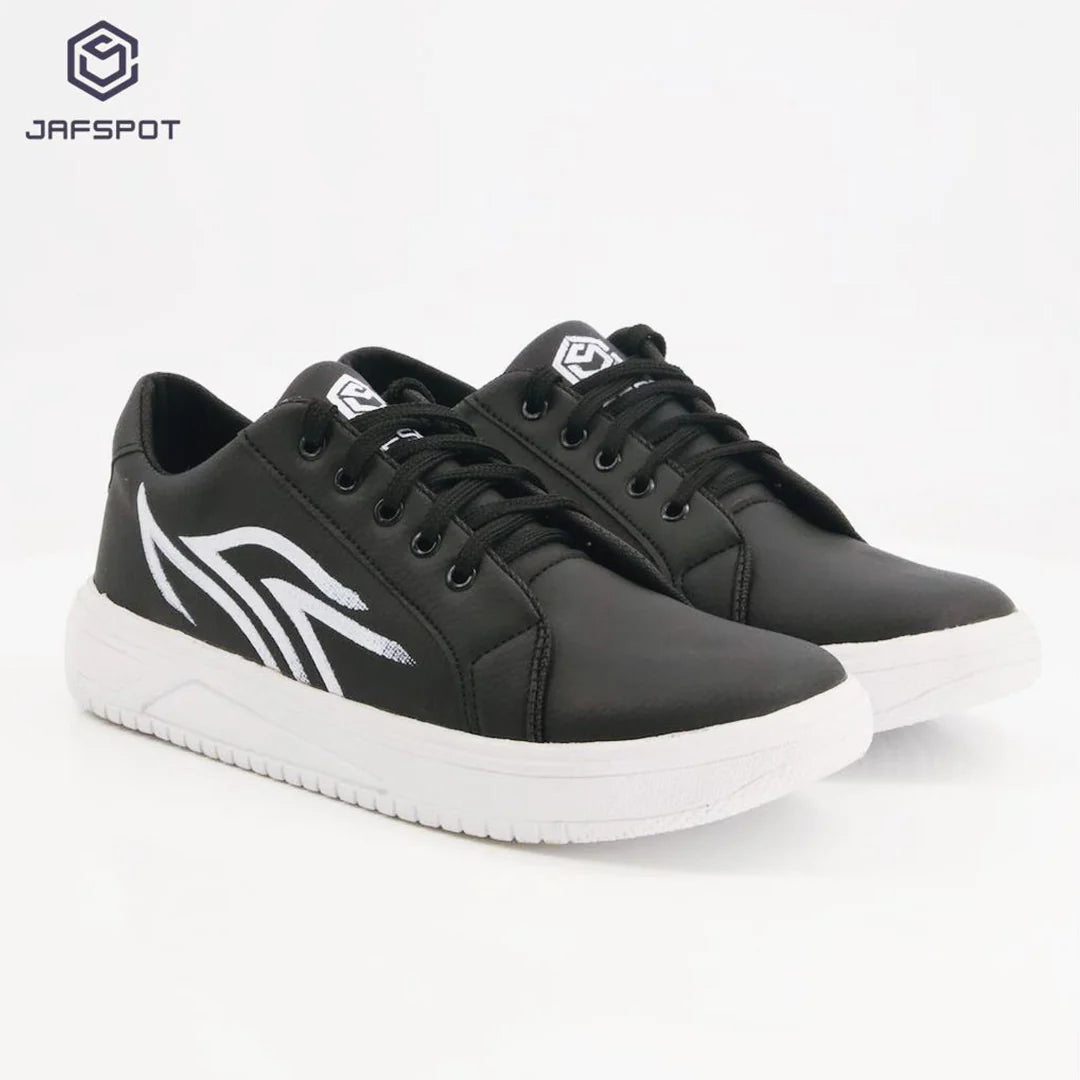 JAFSPOT Black Sports Sneakers – Built for Style & Comfort