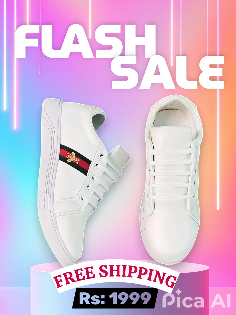 Premium Quality White Sneakers