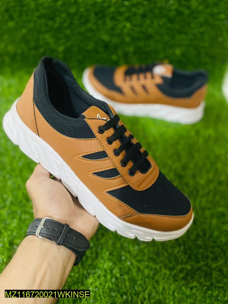 Walking Shoes For Men Golden Black