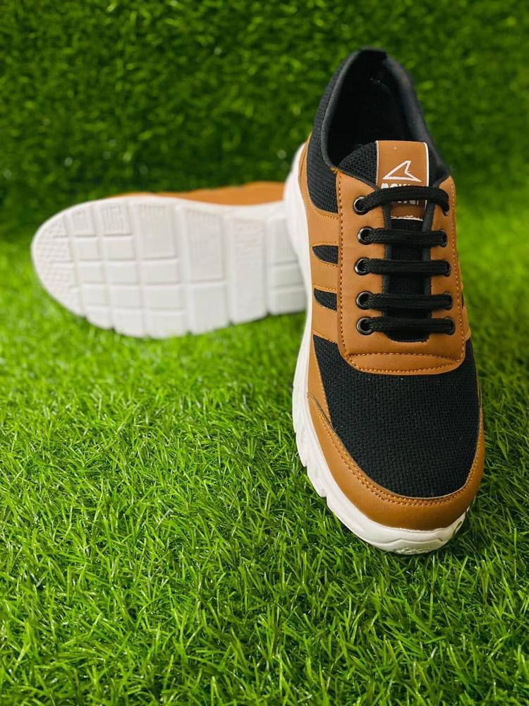 Walking Shoes For Men Golden Black
