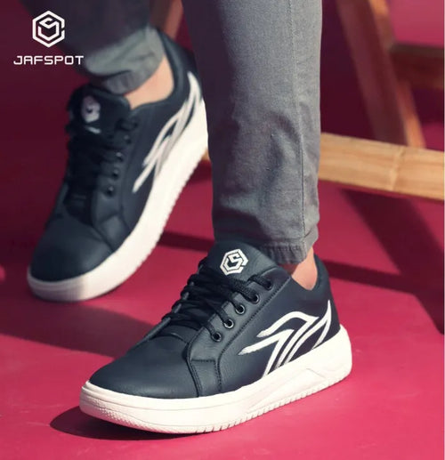 JAFSPOT Black Sports Sneakers – Built for Style & Comfort